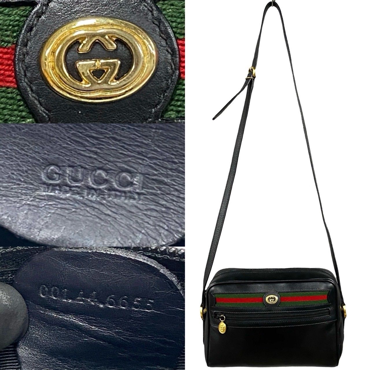 ほぼ　未使用　付属品あり　GUCCI オールド　グッチ　シェリーライン　バッグ GUCCI オールドグッチ グッチ シェリーライン GG柄 ボストンバッグ
