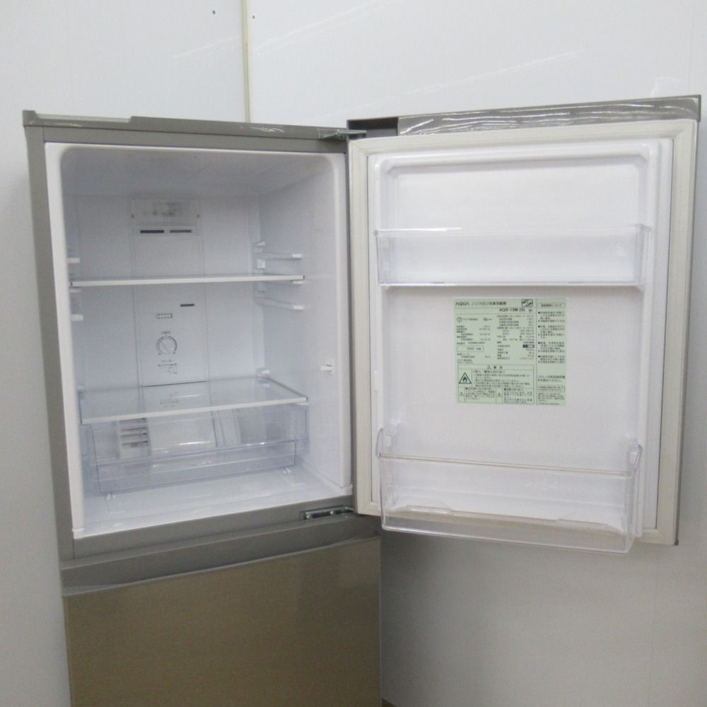 □特価□2022年製□AQUA アクア 126L冷蔵庫 ブラッシュシルバー AQR-13M-S