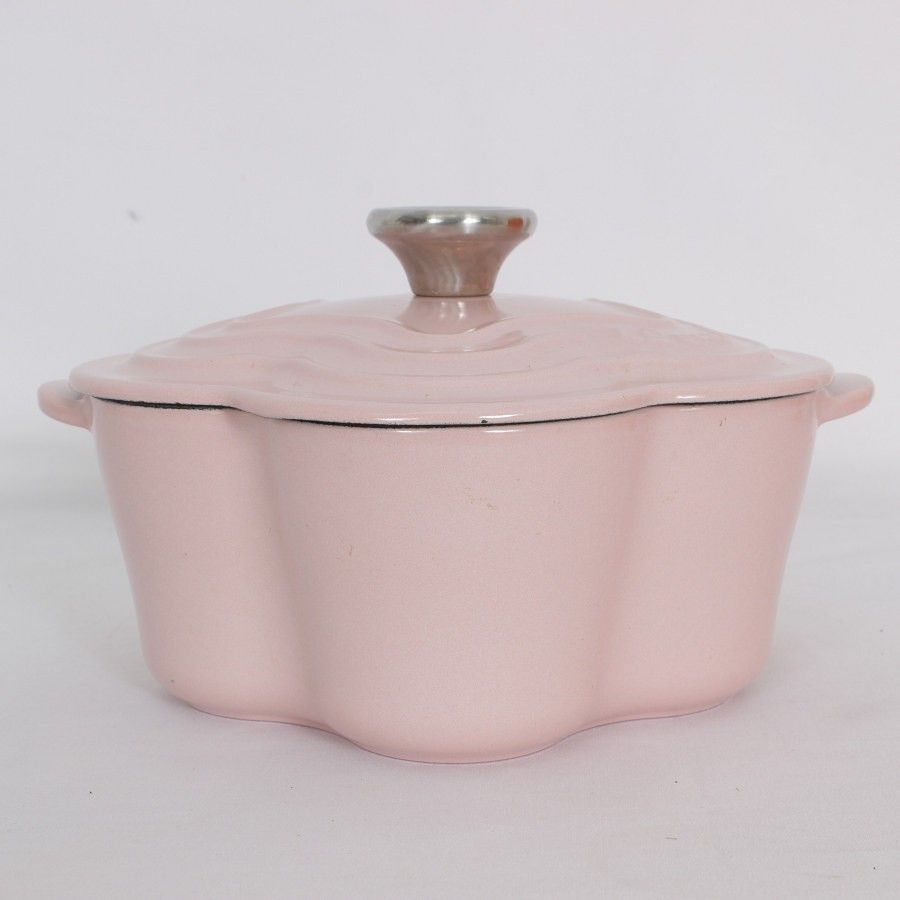 ル・クルーゼ ココットフルール 16cm シフォンピンク 21034-16-40