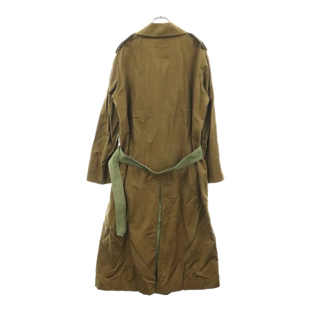 Y.s ワイズ　リネン　トレンチコート Y's (ワイズ) 14AW リネン混ロングトレンチコート カーキ