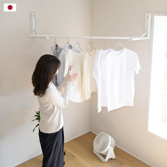 室内物干し 窓枠物干し 物干し竿 室内用 省スペース 洗濯物干し 伸縮式 壁掛け