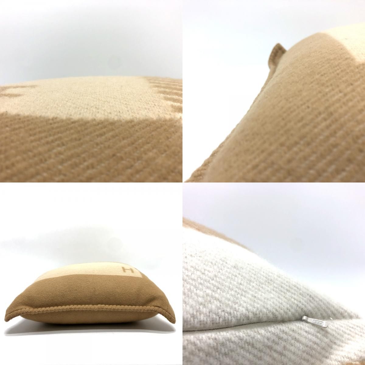 クッション HERMES エルメス 定価13万 ⭐️あん Hリヴィエラ H103423M