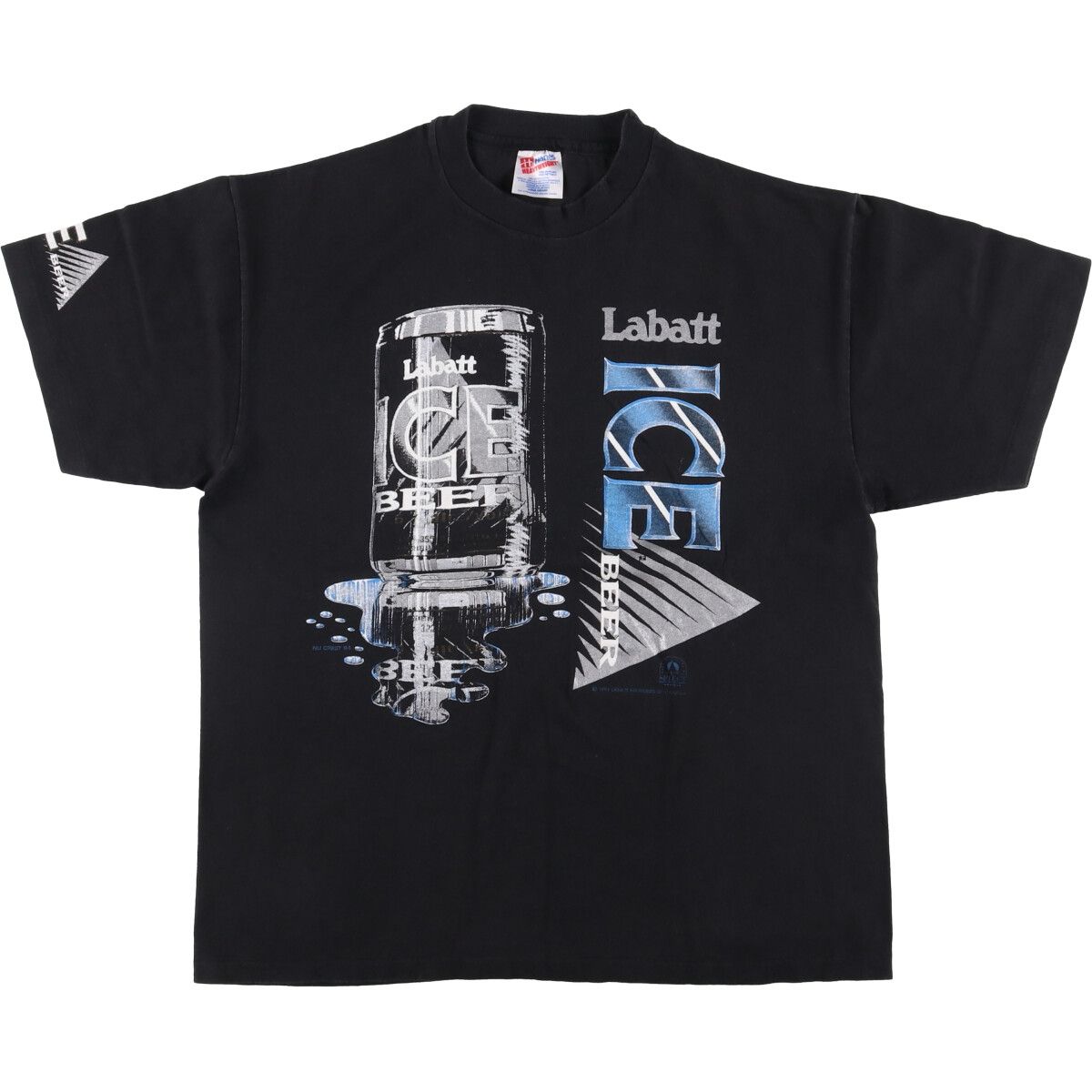 古着 90年代 ヘインズ Hanes Labatt ICE ラバットビール アドバタイジングTシャツ メンズL相当 ヴィンテージ|eaa550343