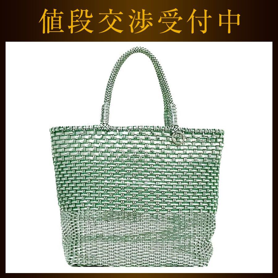 アンテプリマ トートバッグ ec-22709 シルバー グリーン 美品 - メルカリ 