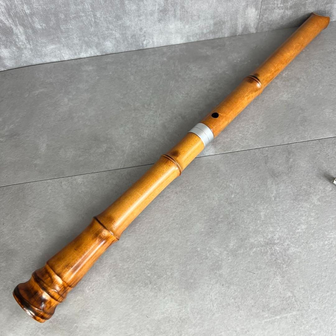 蝴蝶宝 尺八 琴古流 唄口バチ型 2尺2寸 木製 直
