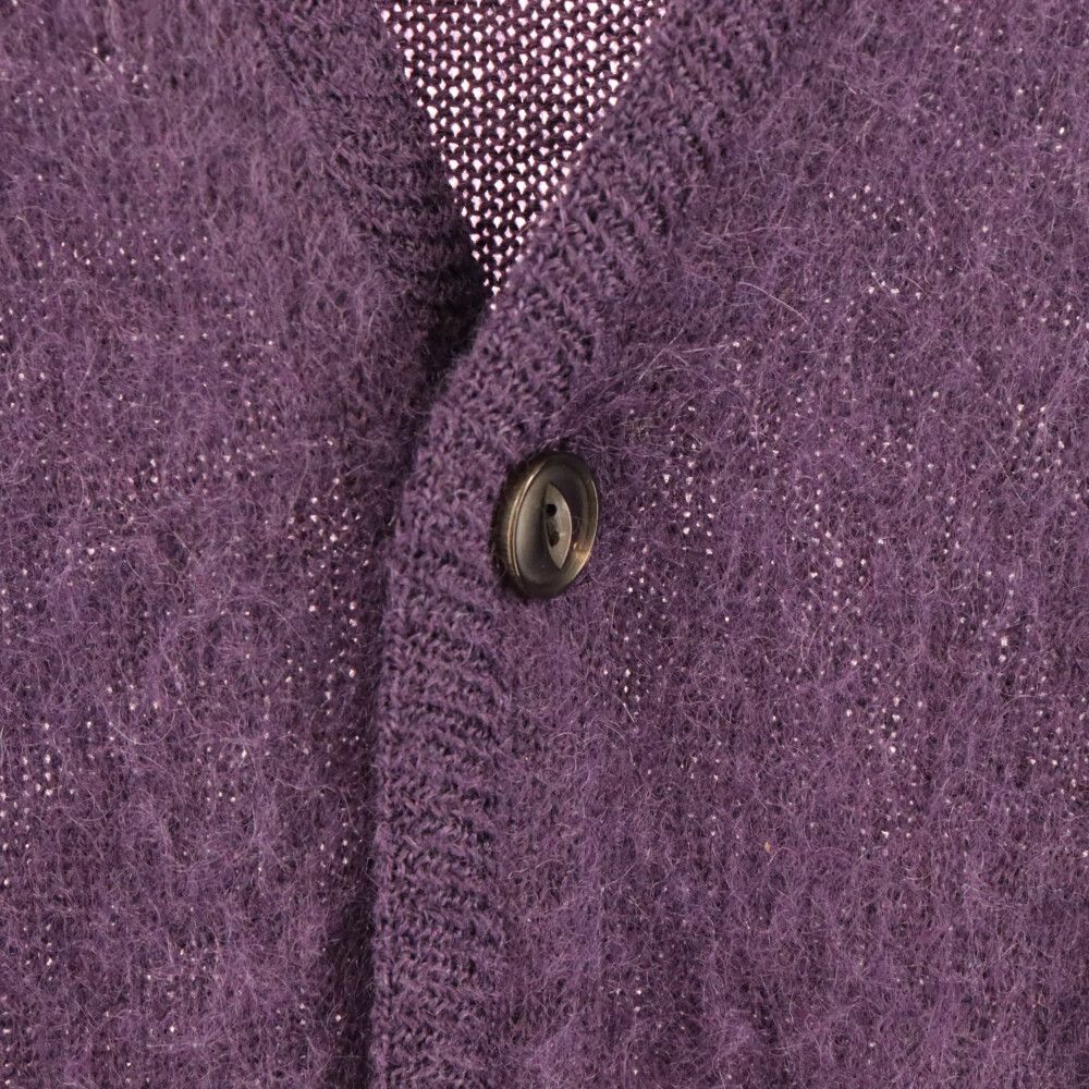 ワコマリア　モヘアカーディガン　パープル　21aw WACKO MARIA (ワコマリア) 21AW MOHAIR KNIT CARDIGAN モヘアニット