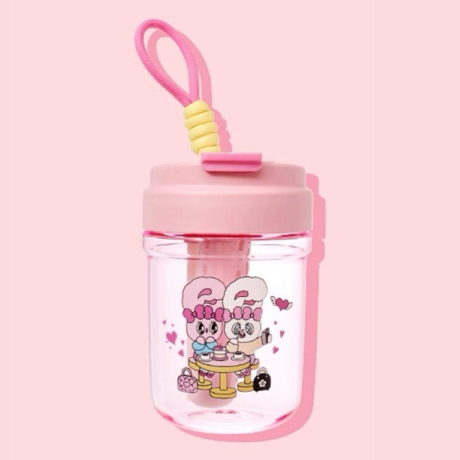 Esther Bunny x MINISO エスターバニー 中国限定 Cream&Ribbon Bunny 水筒 コップ ピンク pink 1点