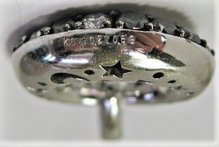 K18WG ブラックダイヤ40ヶ 0.68ctホワイトダイヤ21ヶ 0.27ct - メルカリ