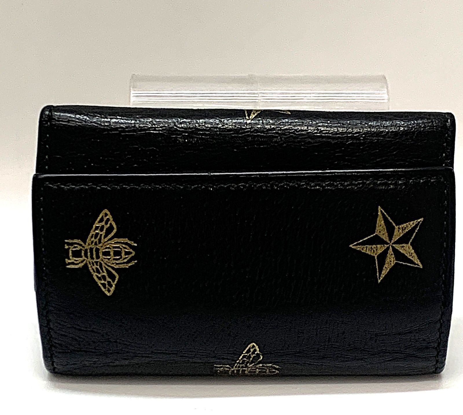 グッチ GUCCI 6連キーケース レザー 蜂 黒 ブラック 【公式通販】