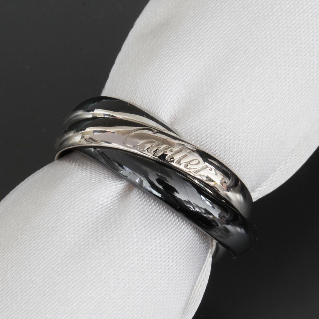カルティエ Cartier トリニティ3連リング 10号(50)K18WG CE