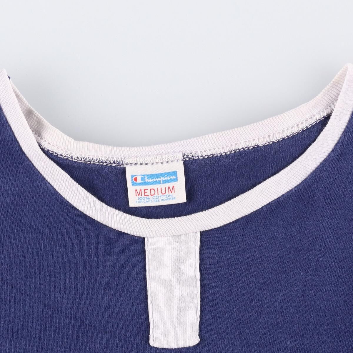 古着 70年代 チャンピオン Champion バータグ リンガー ロゴプリントTシャツ USA製 メンズXS ヴィンテージ/eaa272282