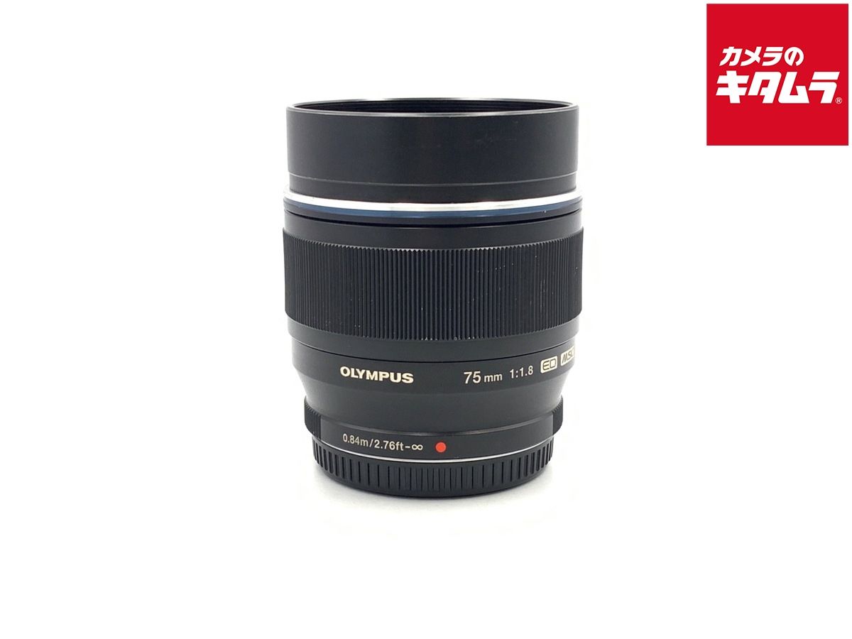 並品 オリンパス M.ZUIKO DIGITAL ED 75mm F1.8 ブラック