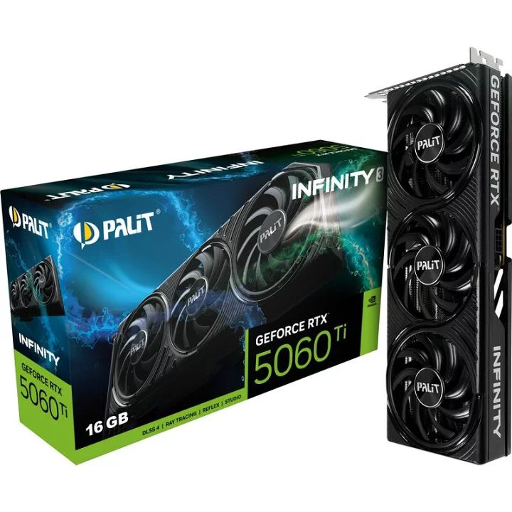 Palit パリット GeForce RTX 5060 Ti Infinity 3 16GB | NE7506T019T1-GB2061S | グラフィックボード