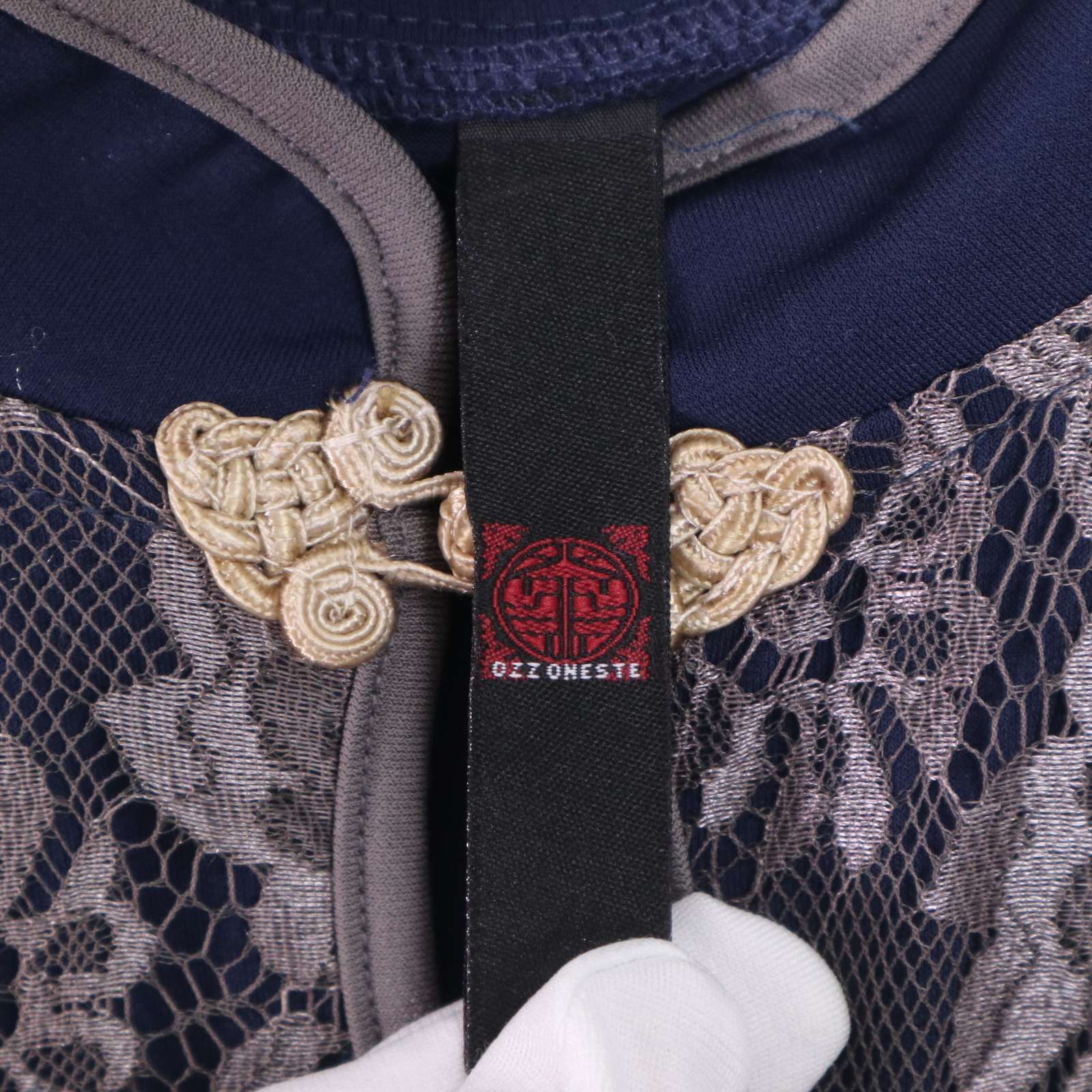 オッズオン ジャパン チャイナ 和チャイナ 蝶々 半袖 黒 和柄 トップス ozz on オッズオン チャイナブラウス 和柄 - メルカリ