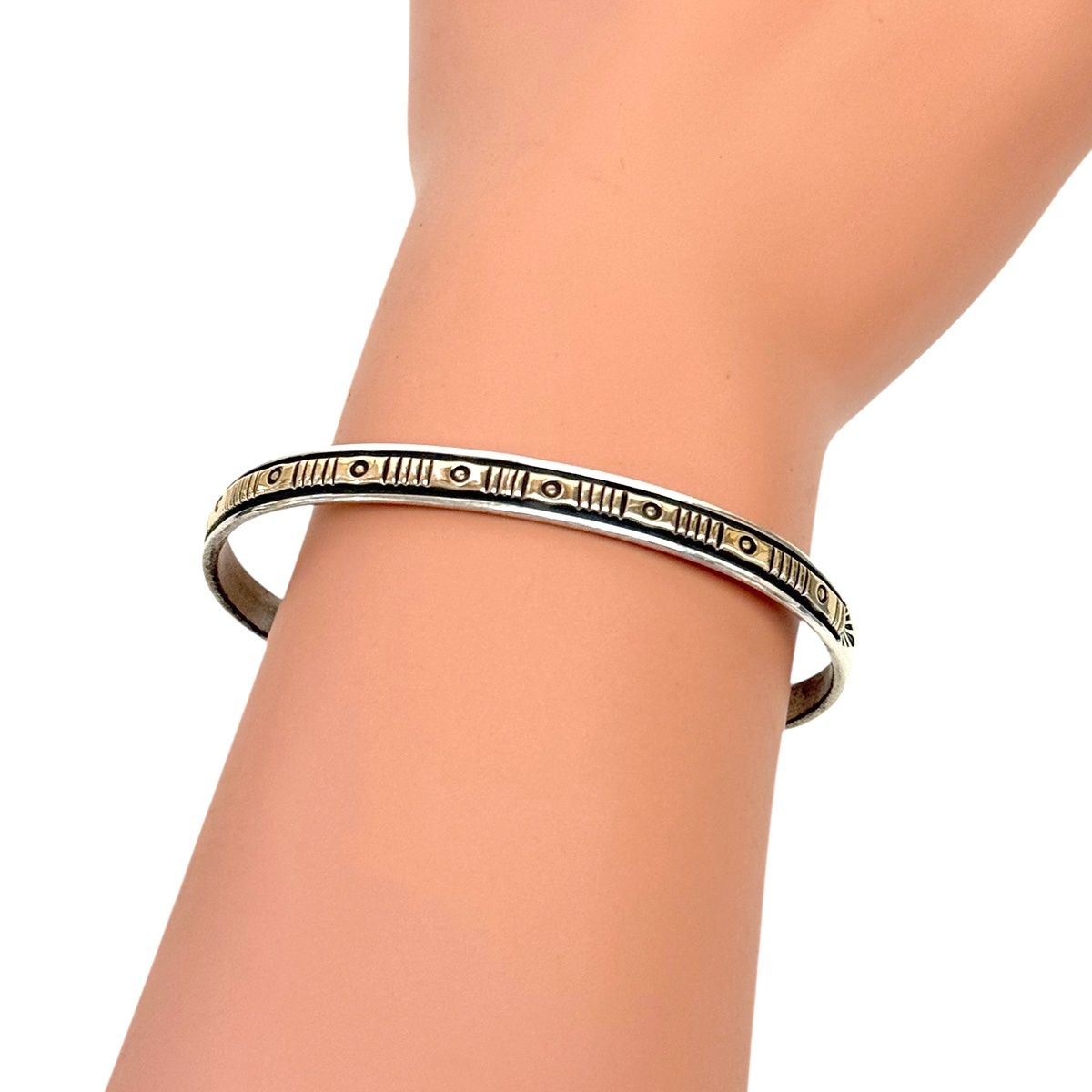 Bruce Morgan シルバー925バングル インディアン インディアン