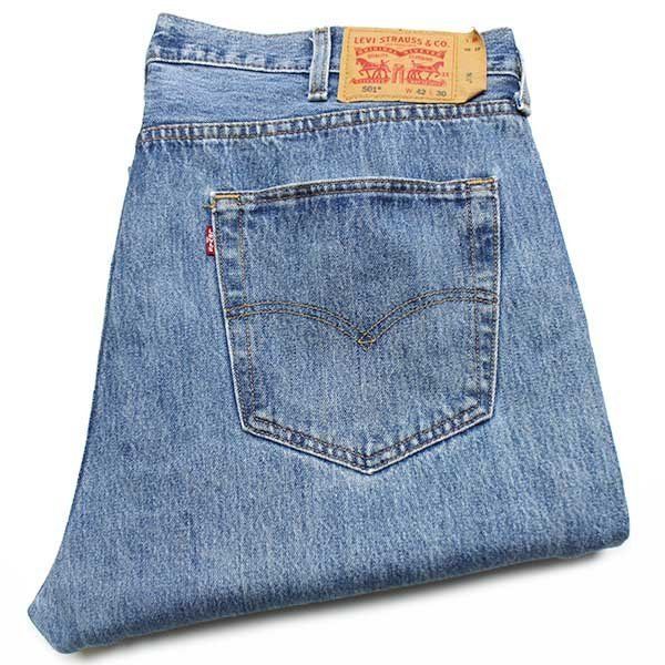 Levi'sリーバイス 501 デニムパンツ w42 L30SDP2090 ジーンズ ストレート オーバーサイズ ビッグサイズ ストーンウォッシュ