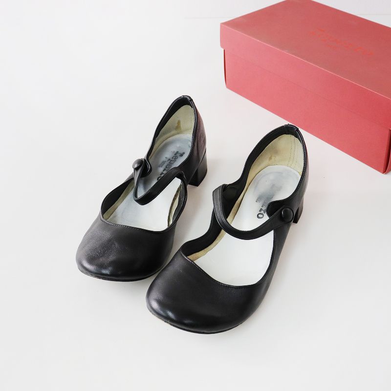 レペット repetto BELLINDA ベリンダ レザー ワンストラップ シューズ 38/ブラック 靴【2400013642019】 - メルカリ