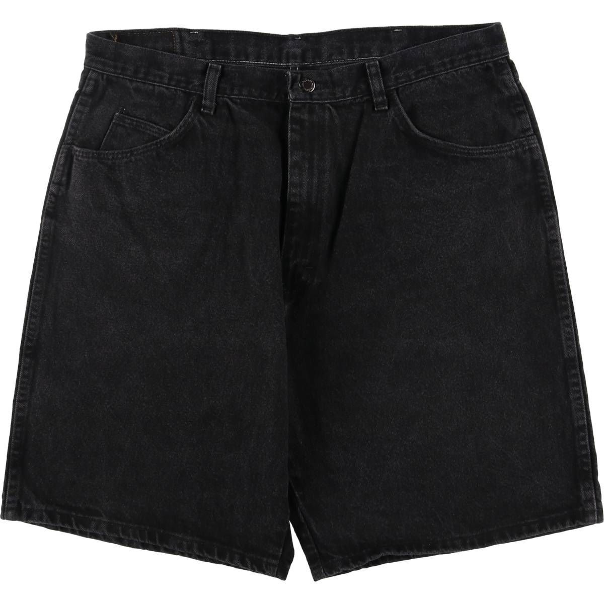 古着 ラングラー Wrangler ブラックデニムショーツ ショートパンツ メンズw37相当|eaa417718