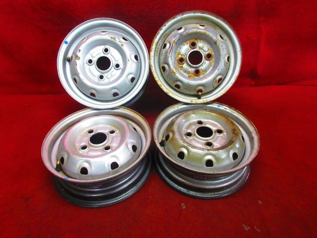スズキエブリイ純正スチールホイール4本セット 145/80-12 145/80R12 