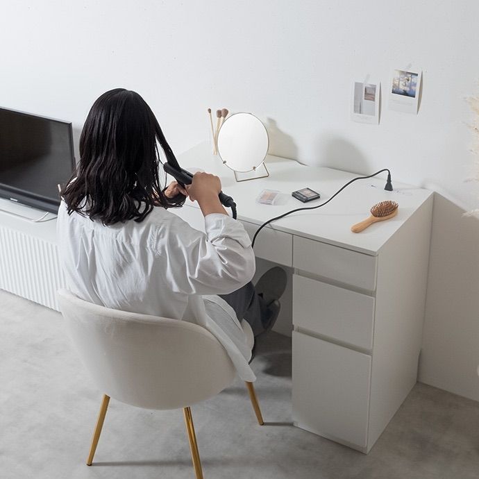 幅90cm 引き出し付きコンパクトデスク