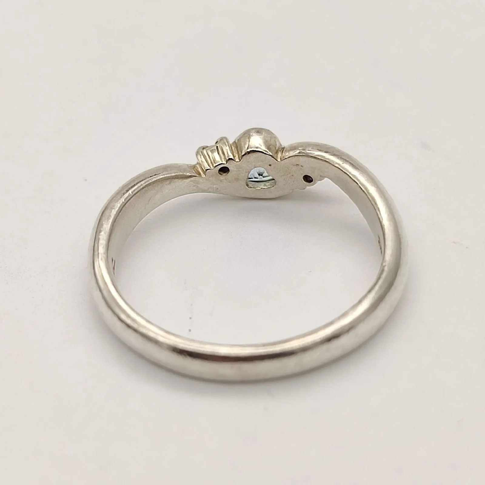 美品】Courreges クレージュ ハートストーンリング アクアマリン