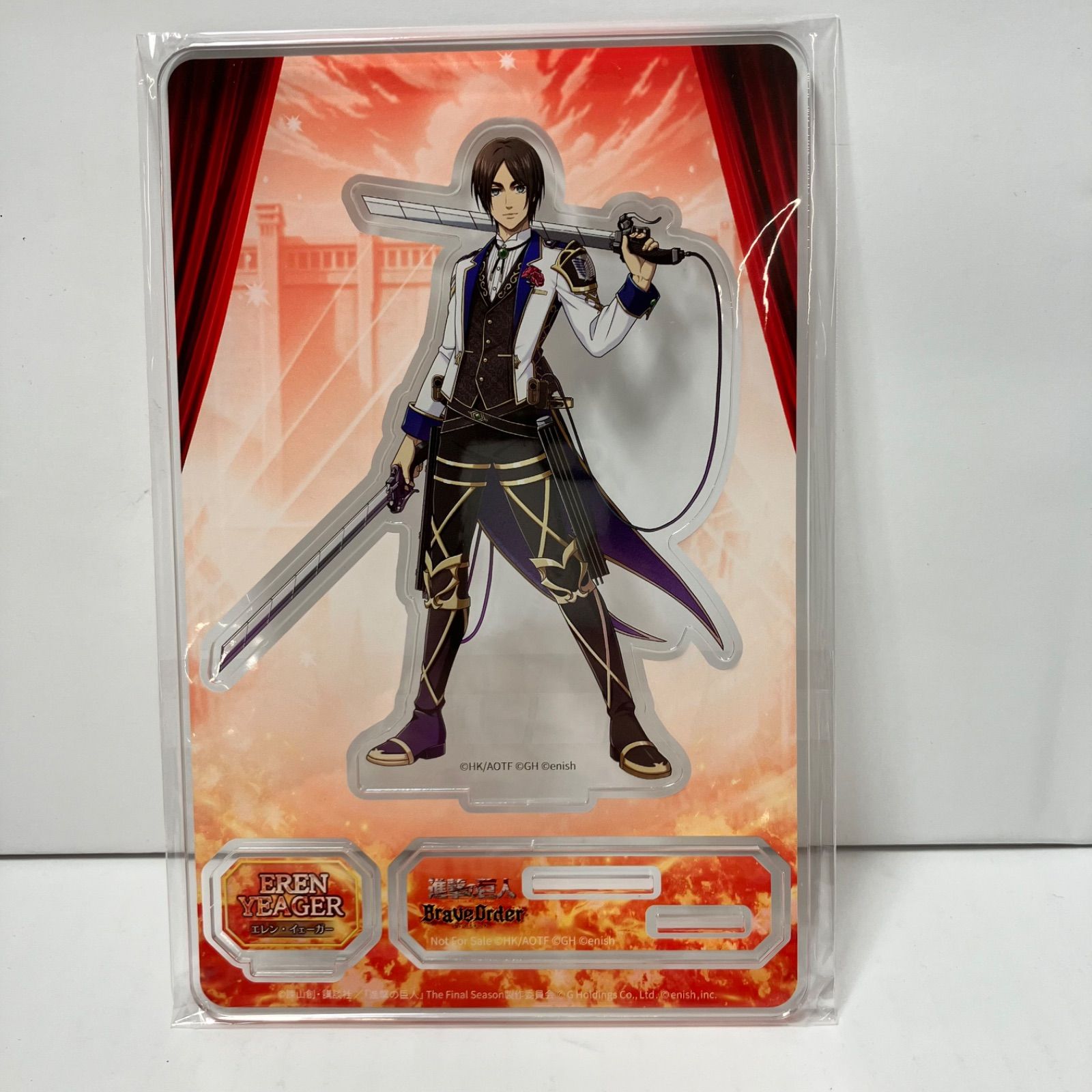 瀬戸店 礼式兵団服 エレン イェーガー アクリルスタンド 進撃の巨人Brave Order ブレオダ2周年大進撃祭 710-4404