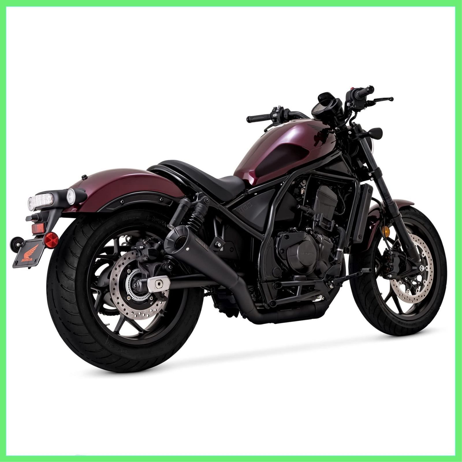 最新エルメス Vance&Hines スリップオンマフラー Upsweep 2-1 ブラック