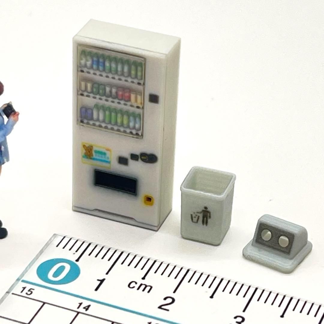 1/64 立体自販機 空き缶入れ ミニチュア フィギュアに ミニカー
