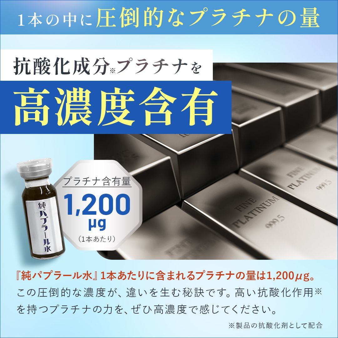 公式・正規品】純パプラール水 6ml×5本入 1箱 PAPLAL プラチナ 白金