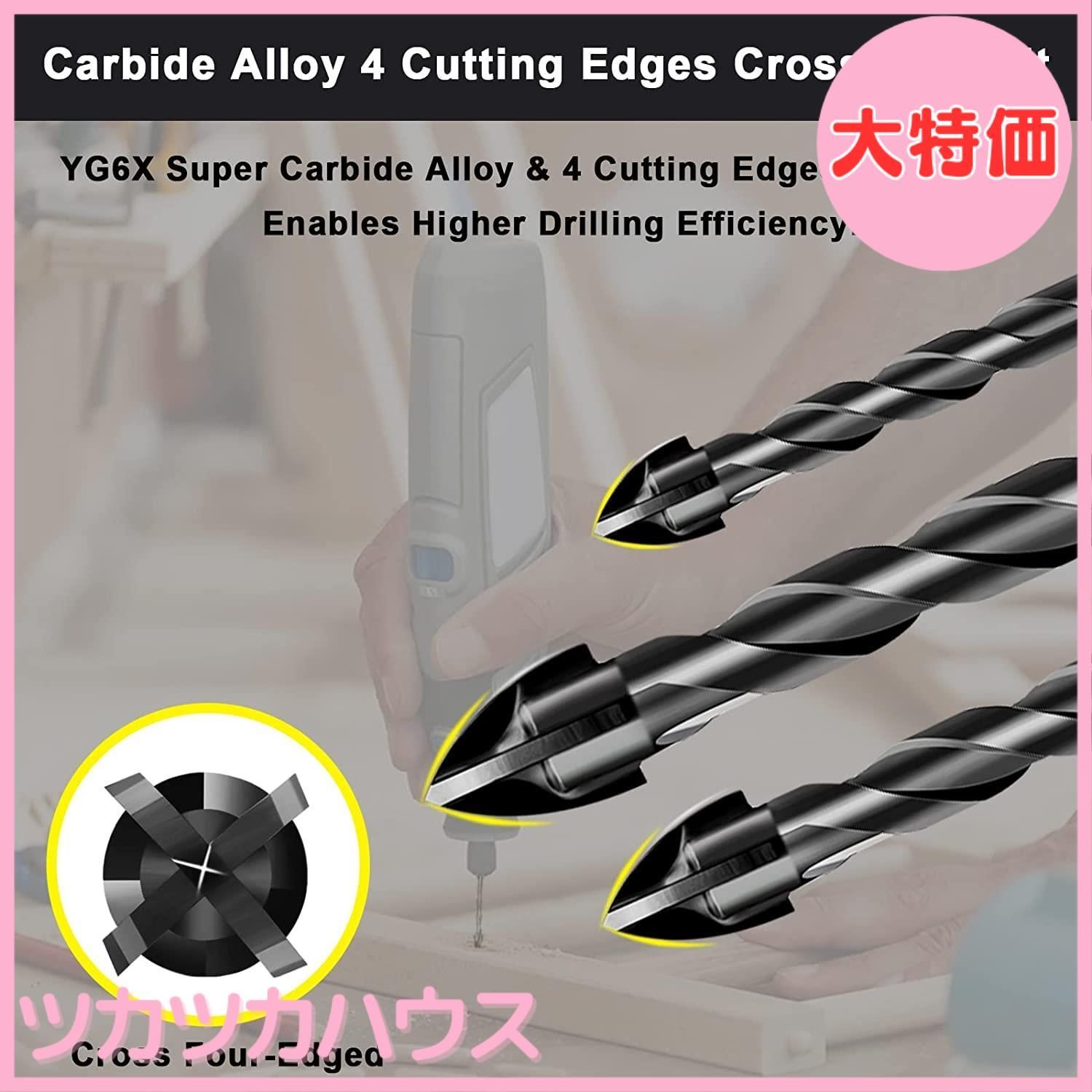 ドリルビット　コンクリート用 Amazon | 大西工業 6角軸コンクリート用ドリル（NO．24） 8mm