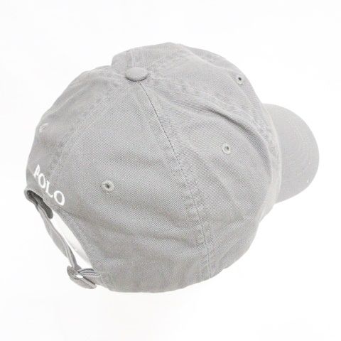 Polo Ralph Lauren コットン ベースボールキャップ グレー POLO RALPH LAUREN『コットン チノ ベースボール キャップ
