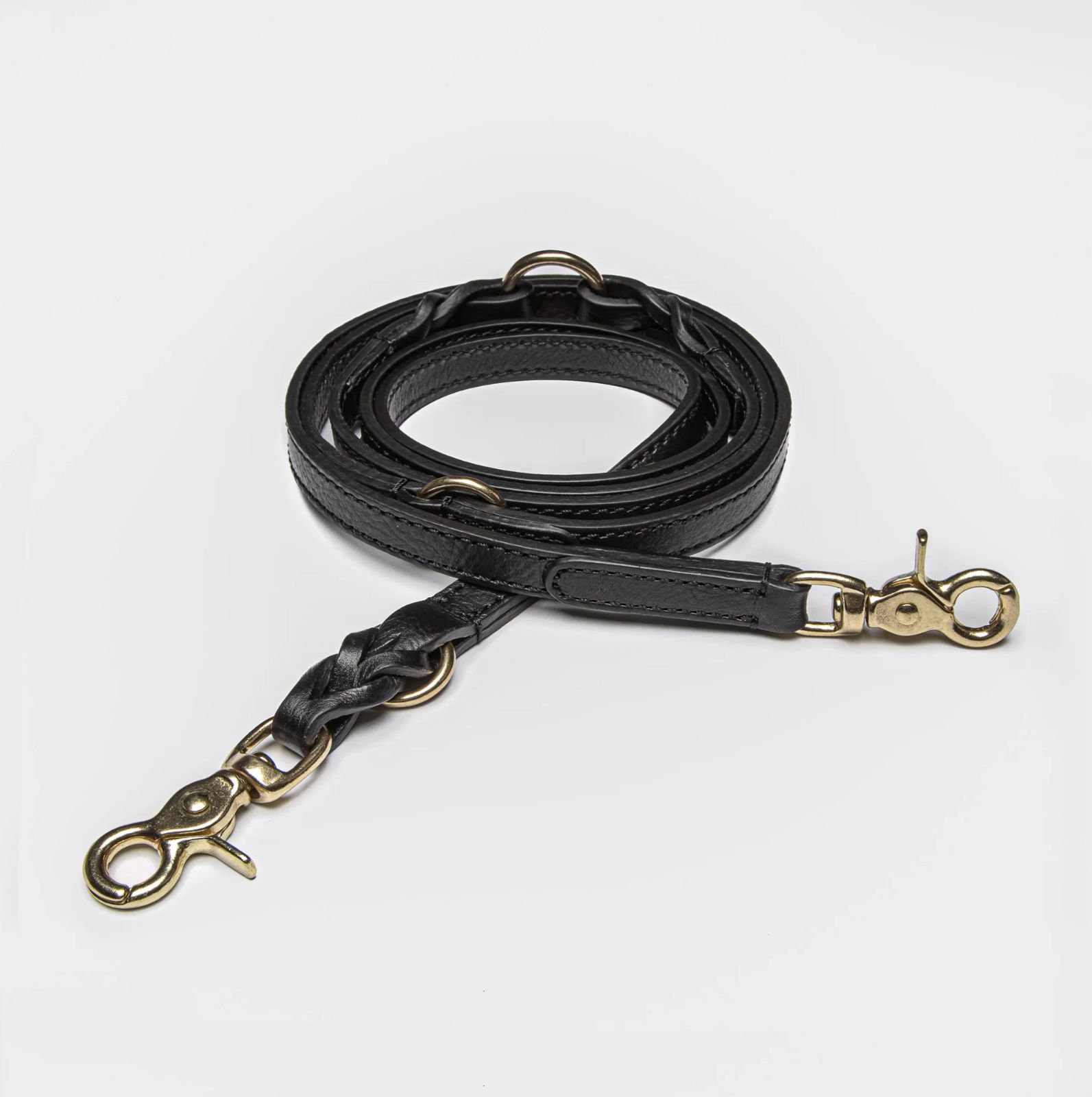 ♥｜Cloud7｜Dog Leash Hyde Park Black L ｜リード レザー 犬 小型犬 中型犬 海外直輸入 ペットグッズ