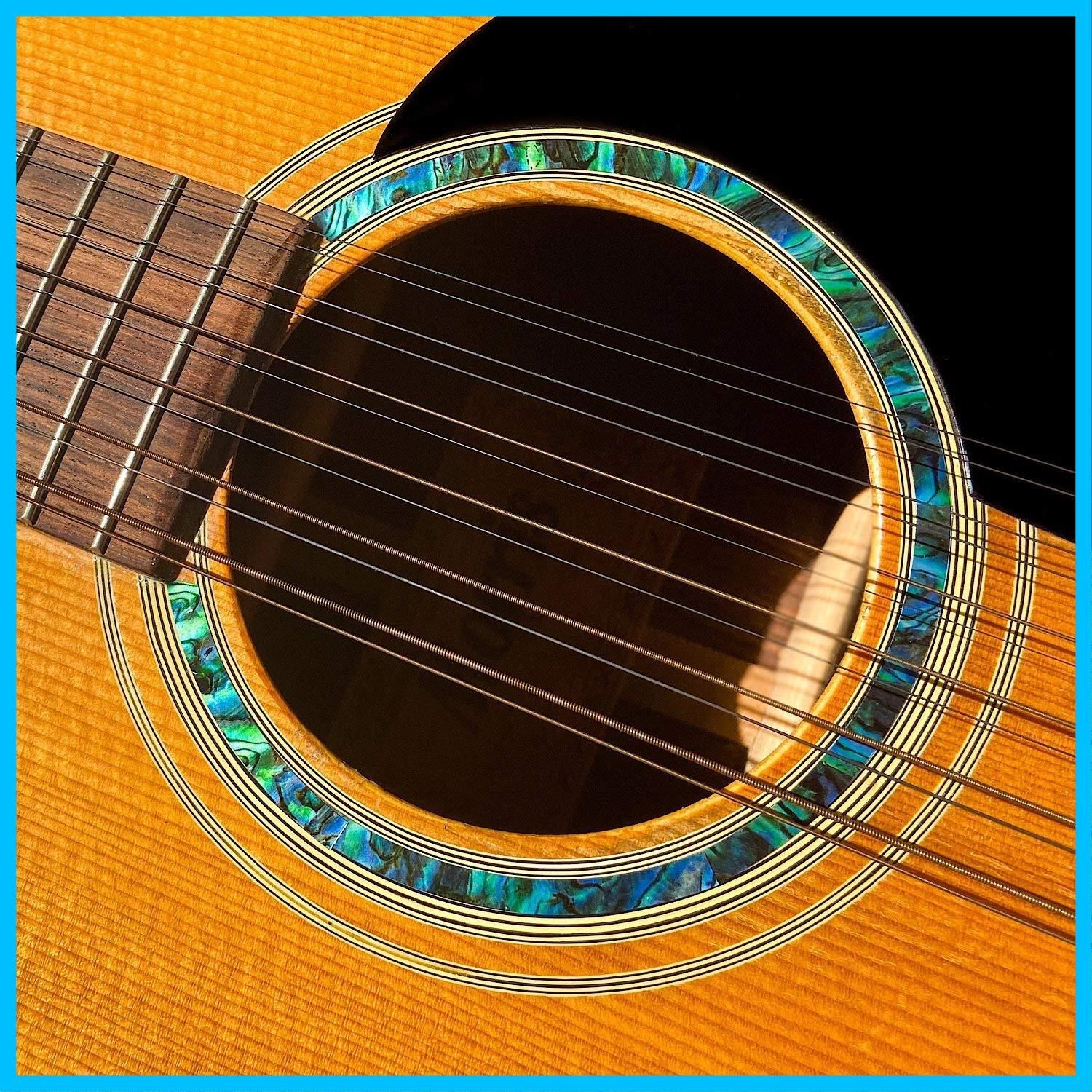 Jockomo アコースティックギター の サウンドホールに インレイ