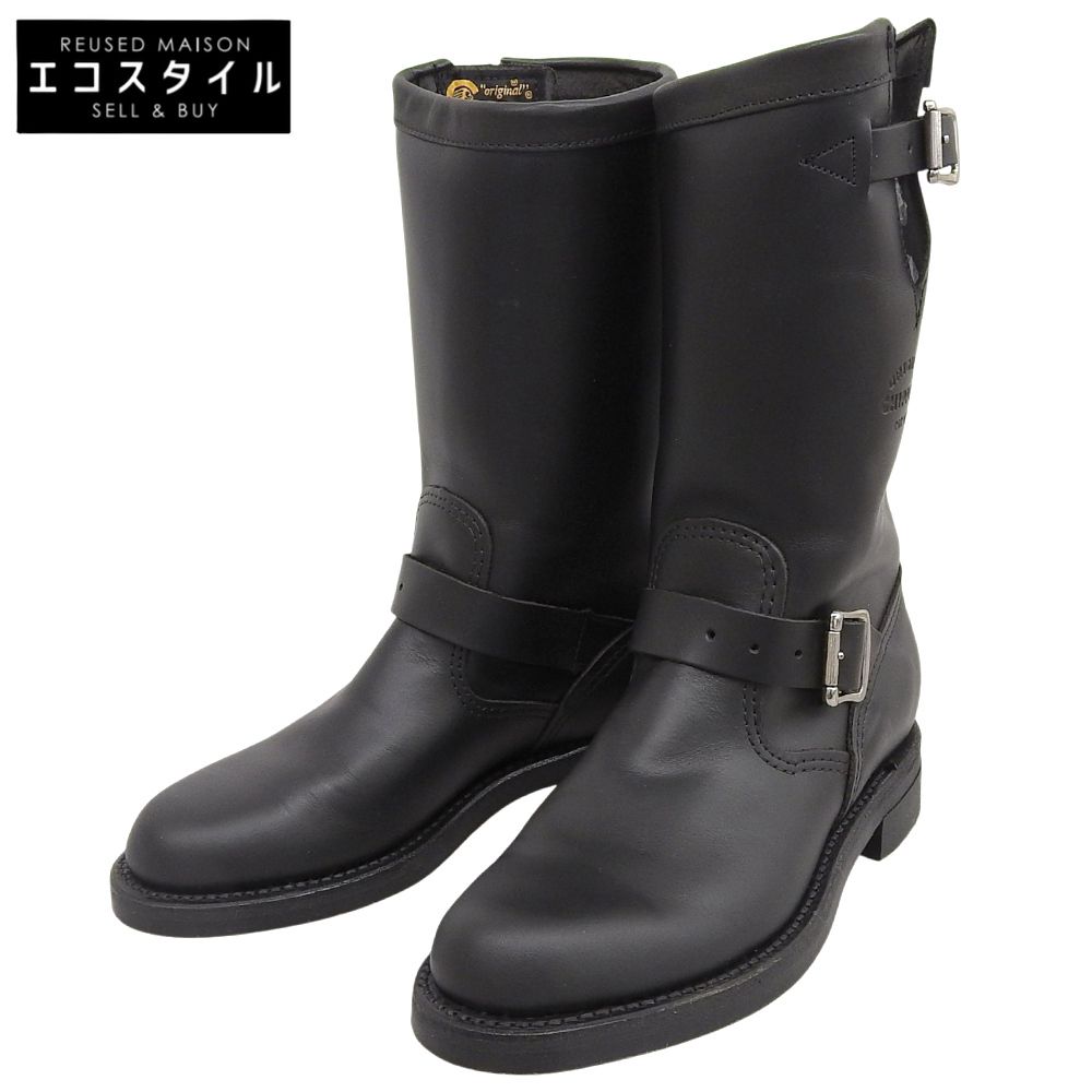 Chippewa チペワ 1901W14 BLACK WHIRLWIND エンジニアブーツ シューズ メンズ ブラック 7 1|2M 7 1|2M US