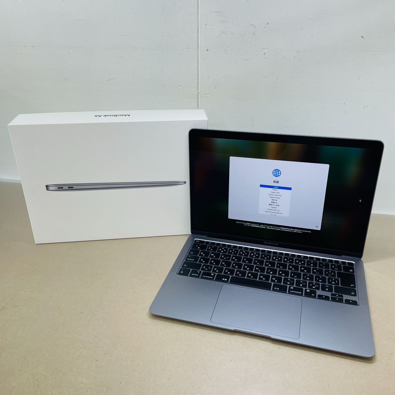美品 バッテリー最大容量100% MacBook Air 2020 M1 16GB 256GB