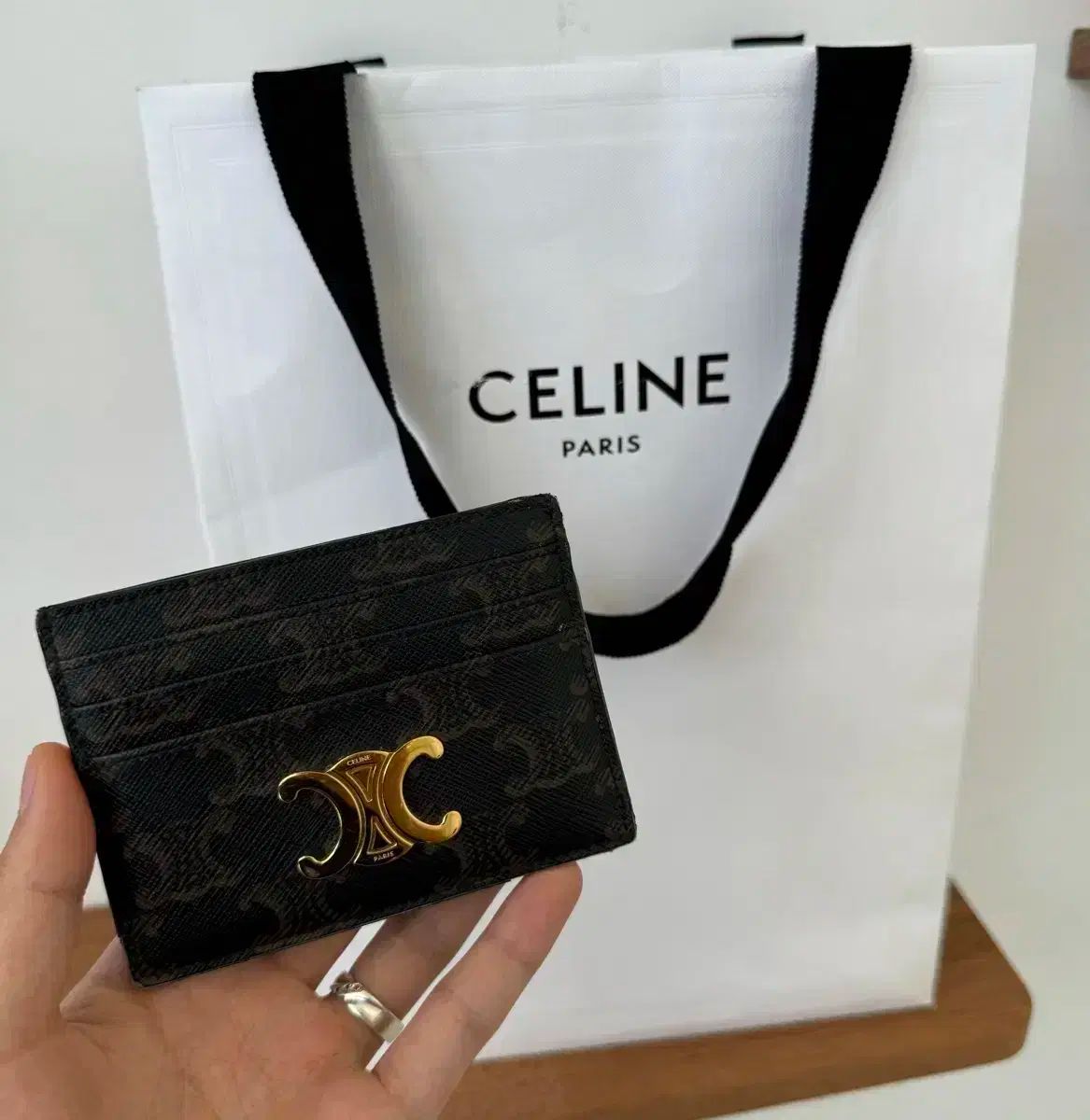 レア【CELINE】キャンバス TRIOMPHE ショッピングバッグ レア【CELINE】キャンバス TRIOMPHE ショッピングバッグ (CELINE