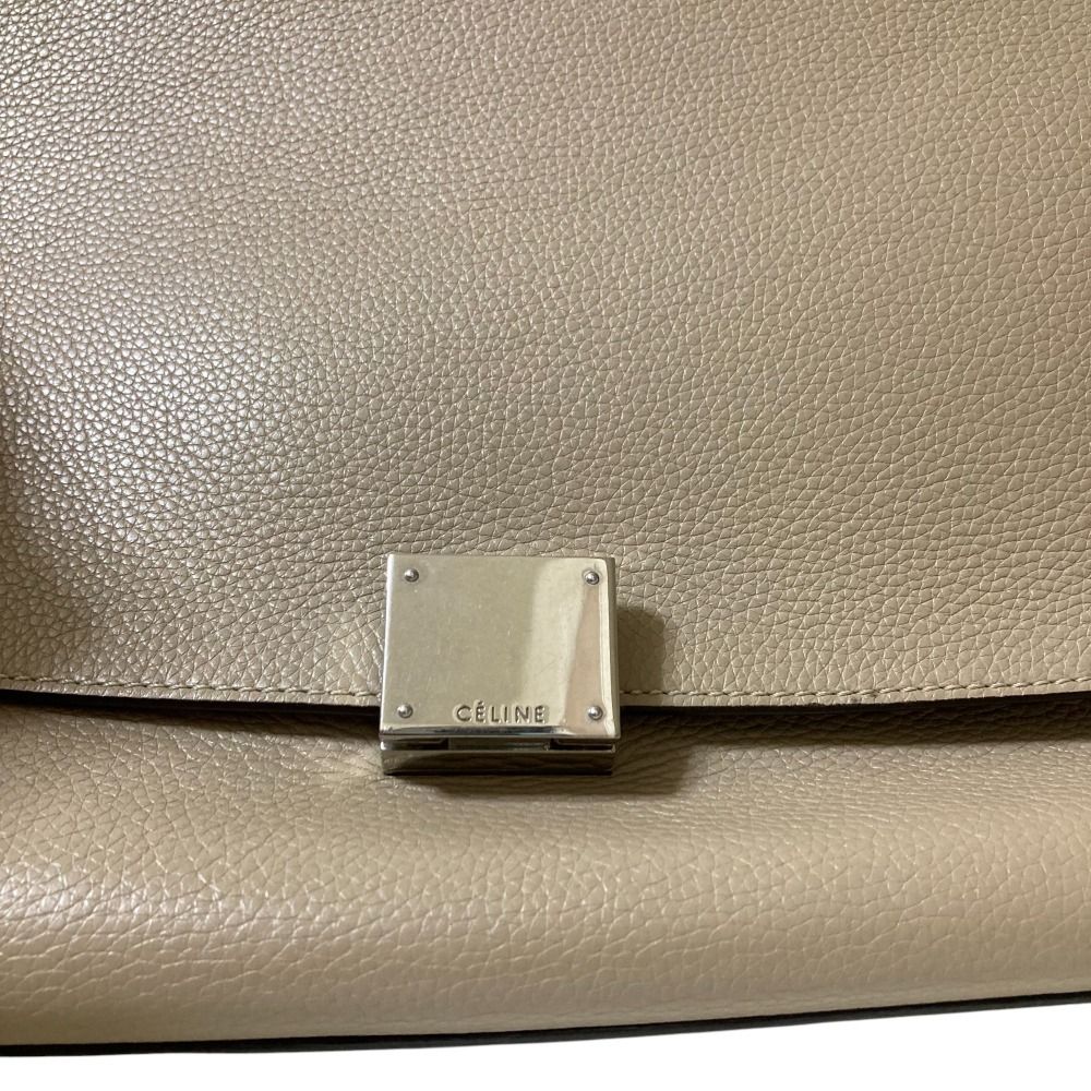 良品 CELINE セリーヌ トラペーズ ミディアム 2WAY ハンドバッグ