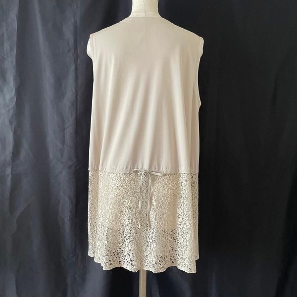 トクコ ジレ トクコプルミエヴォル/ノースリーブチュニック /ジレ/青緑