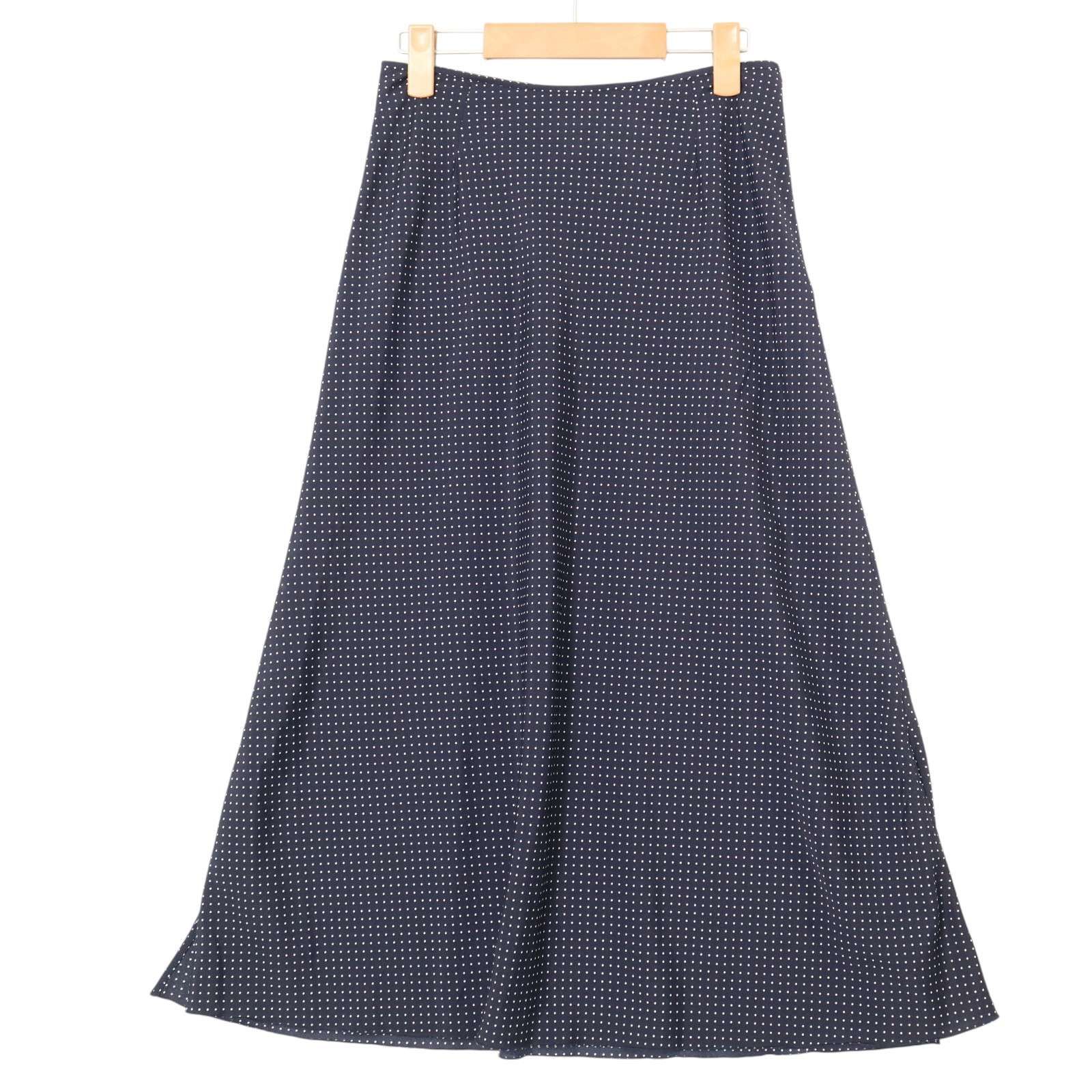 IENA イエナ 春夏☆ ドット柄 フレア スカート ミモレ丈 Sz.36