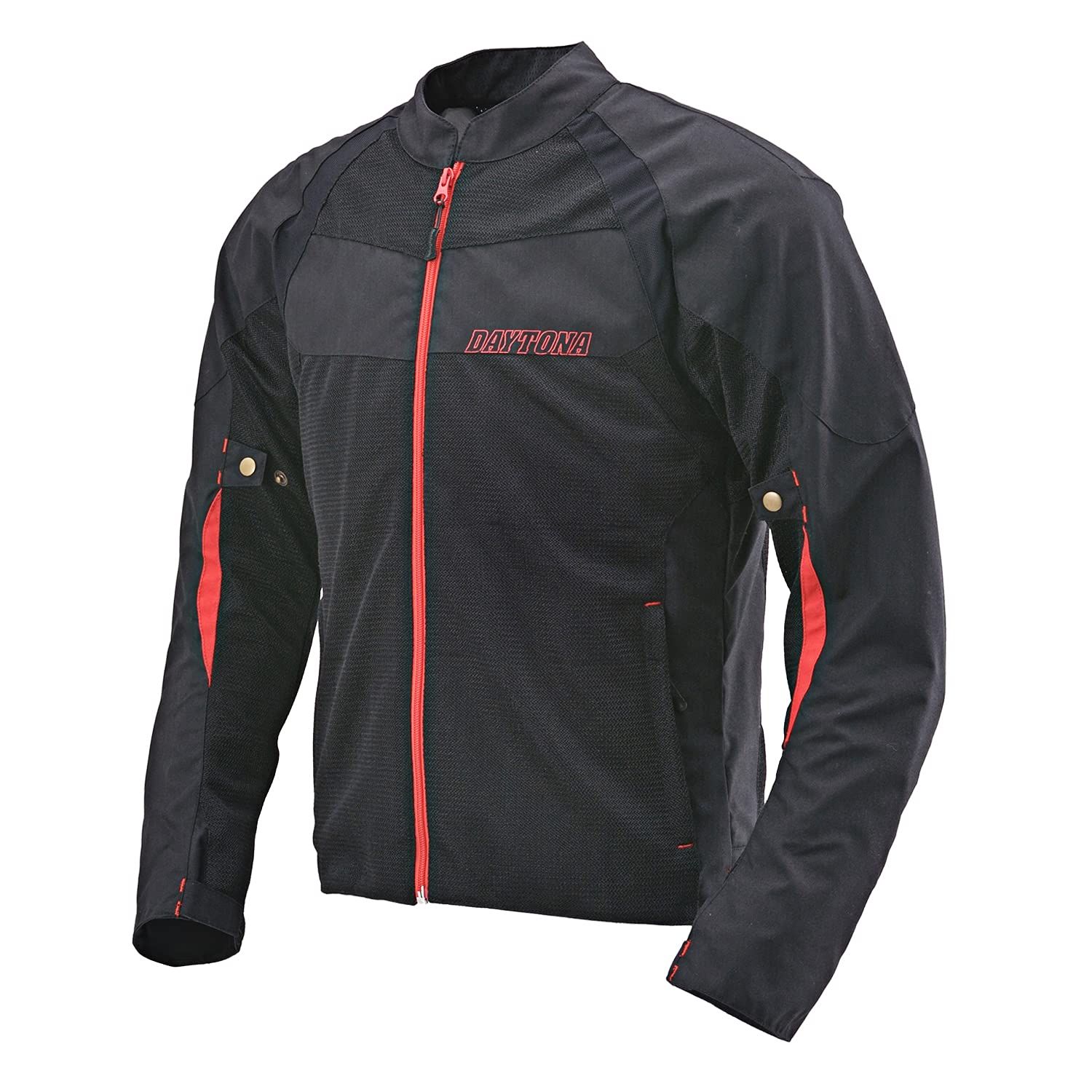 Daytona バイク ジャケット 夏 メッシュ ソフトプロテクター付属 スポーツメッシュジャケット 21667 HBJ-058 メンズ HBJ-058 ブラック|レッド L