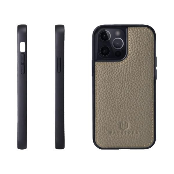 [HANATORA] iPhone13Pro ケース 手帳型 本革 シュリンクカーフレザー スマホケース ベルトあり マグネットなし ブルーグレー : HANATORA iPhone13Pro ケース 手帳型 本革 スマホケース