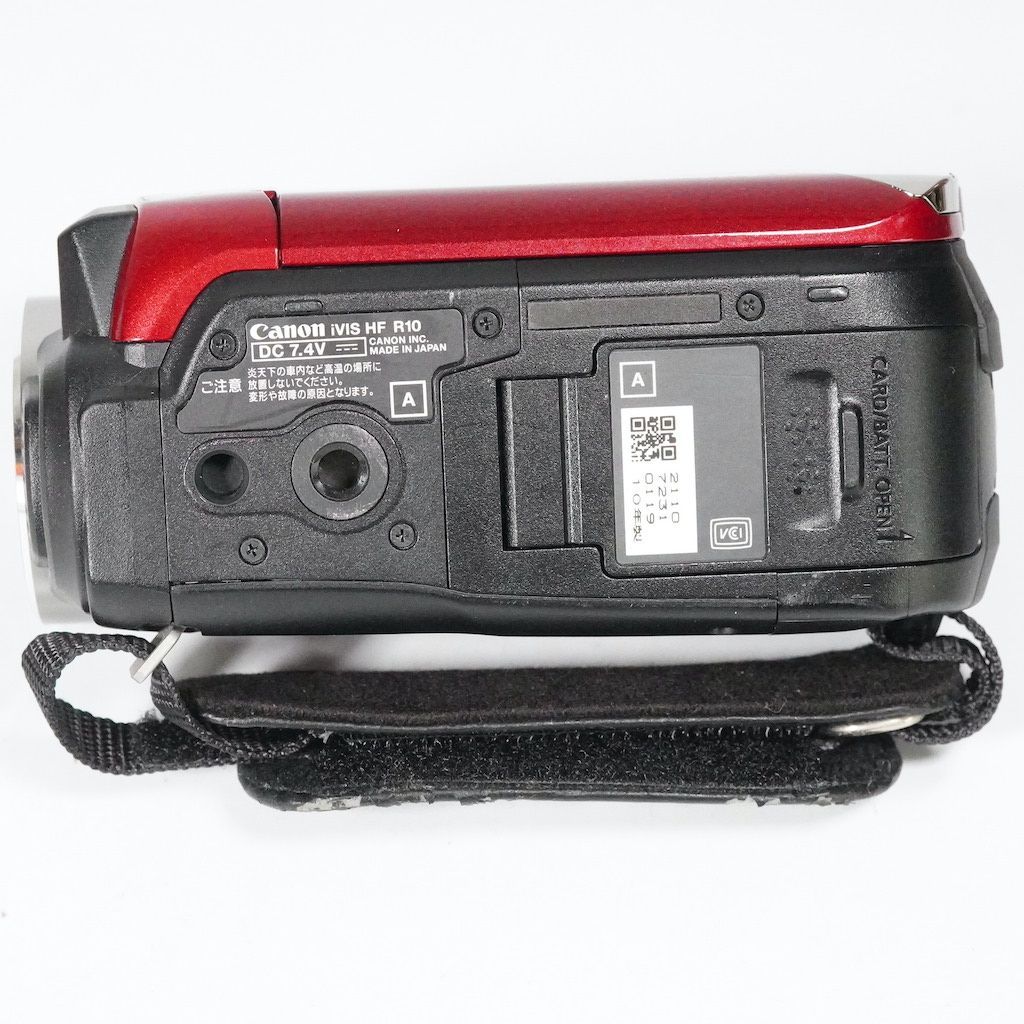 ［実質未使用］Canon iVIS HF R10 Canon キャノン iVIS HF R10 レッド 動作OK 返金保証 /2128 - メルカリ