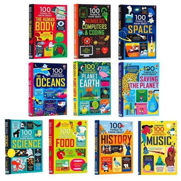 ＜USBORNE＞ 英語の本　100 THINGS TO KNOW 9冊セット USBORNE＞ 英語の本 100 THINGS TO KNOW 9冊セット