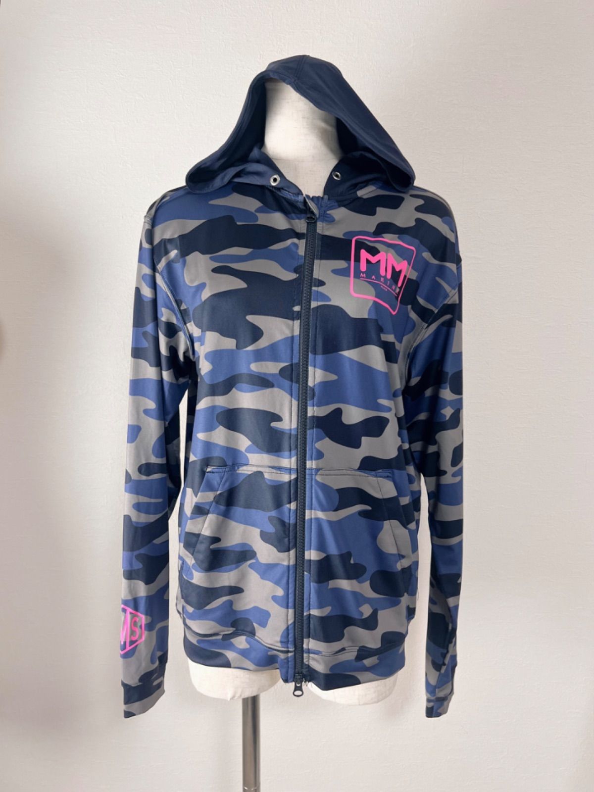 muta MARINE ムータ マリン パーカー 迷彩 青