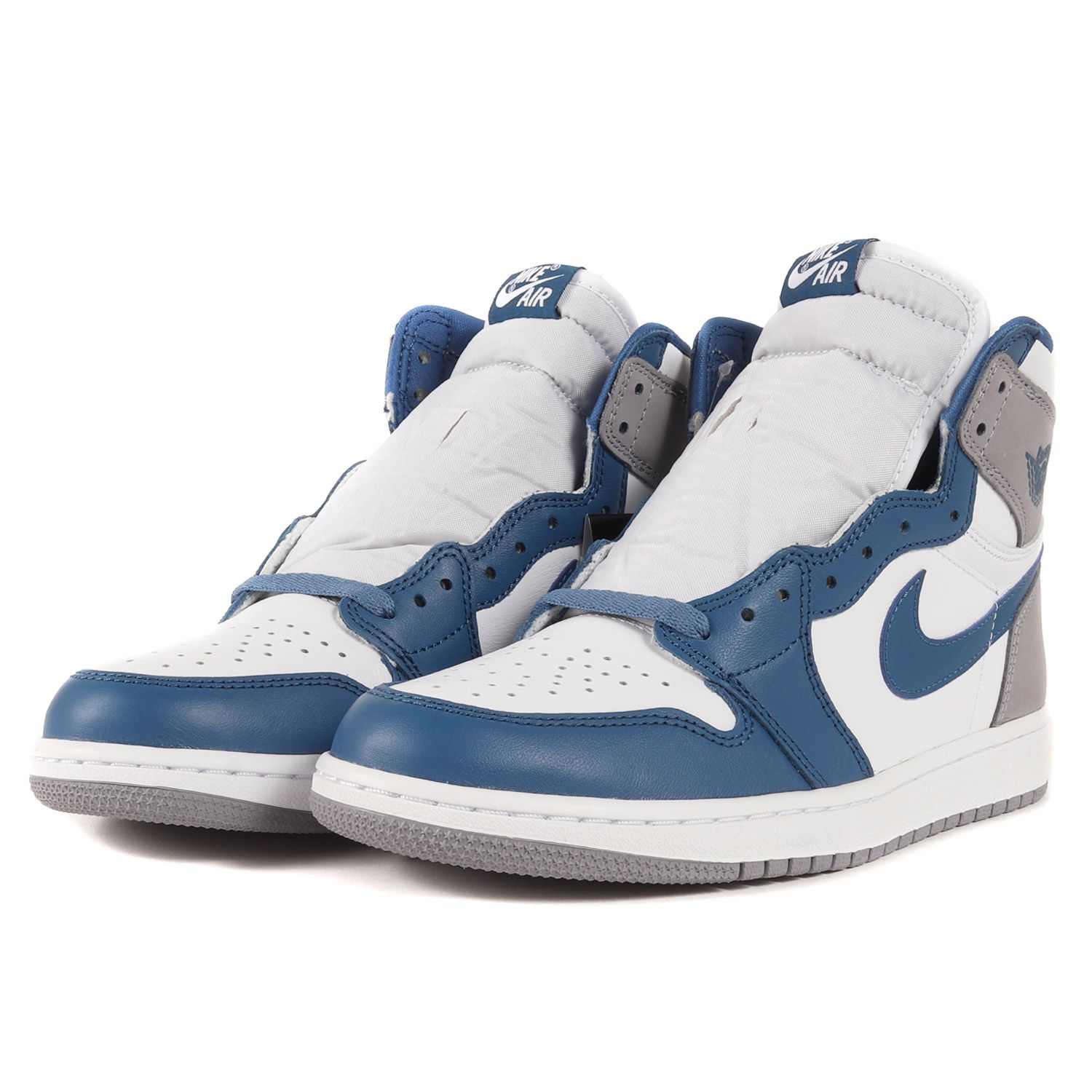 NIKE ナイキ AIR JORDAN1 HIGH OG TRUE BLUE エアジョーダン1 ハイカットスニーカーグレー/ブルー DZ5485-410 US8