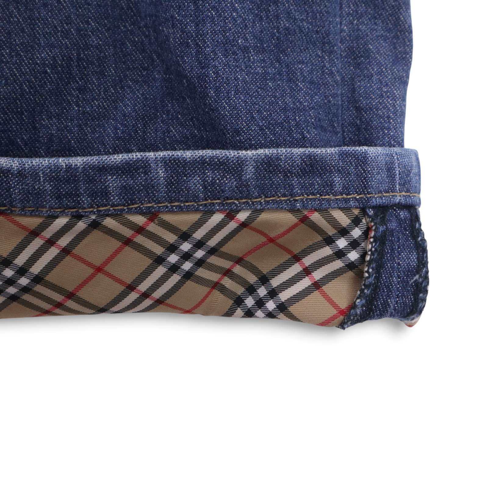 BURBERRY ブルーレーベル デニムショートパンツ 36 ☆美品☆ A6451 バーバリーブルーレーベル ショートパンツ デニム 綿 紺