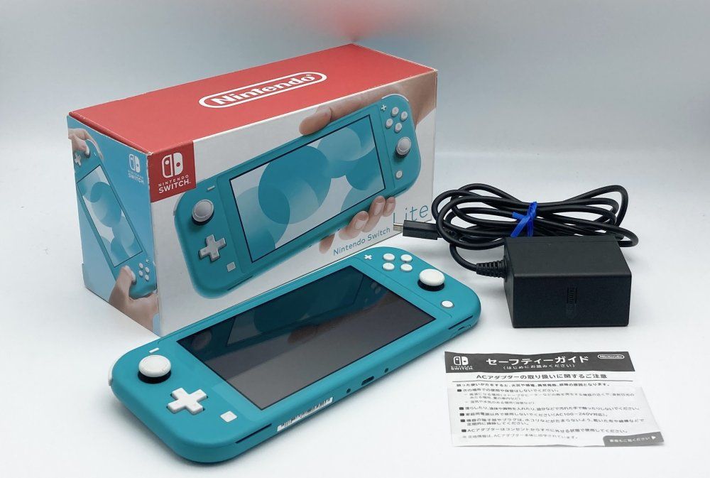 中古美品 Nintendo Switch Lite 本体 ターコイズ 付属品付き Nintendo
