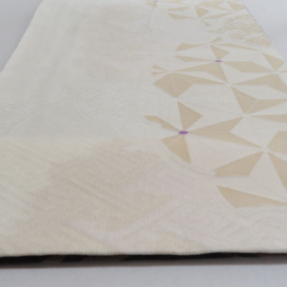 袋帯 正絹 洒落袋帯 華翔苑 スリーシーズンOK 証紙付き 金通三重織