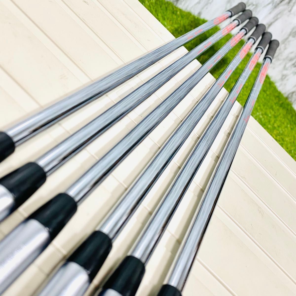 良品】ピン ブループリント 黒ドット メンズアイアンセット 6本