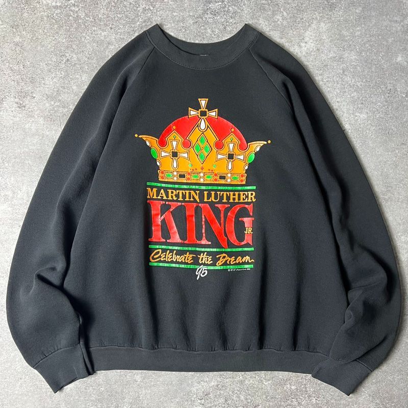 90s USA製 キング牧師 追悼 プリント スウェット トレーナー XL / 90 